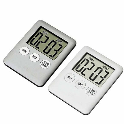 Large LCD Digital Kitchen Timer，Magnetic Count Up & Down Clock with Loud Alarm