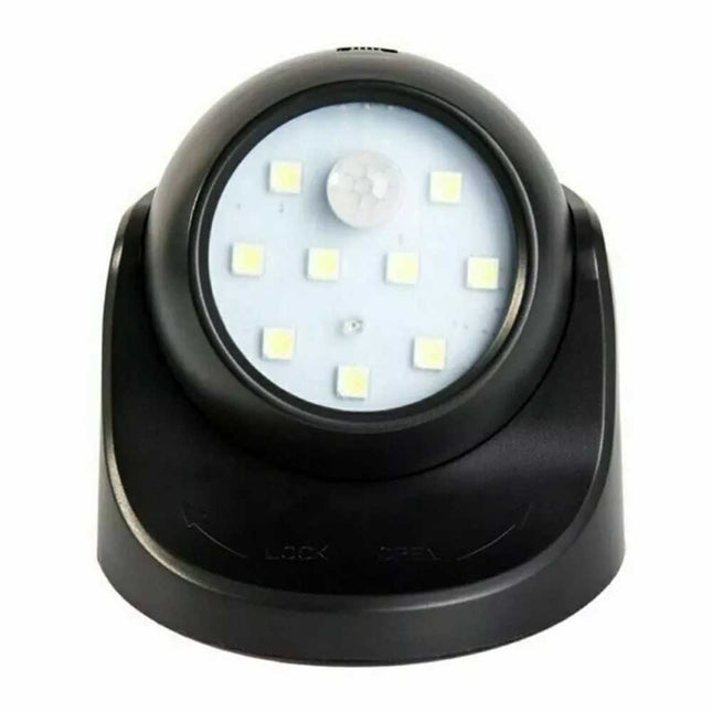 360° Battery Operated Indoor Outdoor Garden Motion Sensor Security LED Light New