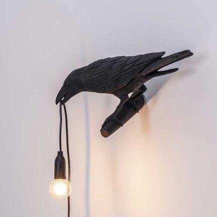 Resin Lucky Bird Wall-Lamp Table Lamp Night Light Bedside Table LED Decor