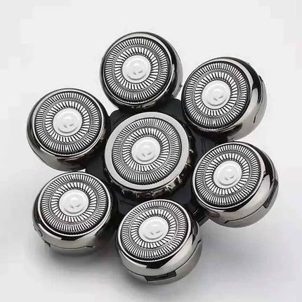 Mens 7 Blade Razor Replacement Shaving Heads Floating Washable Electric 7D Shave