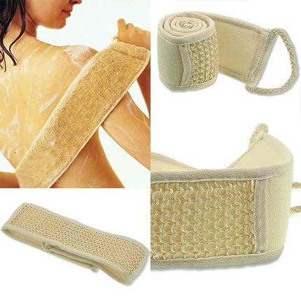 Men’s Back Exfoliating Scrubber, Long Strap Loofah Bath Shower Sponge