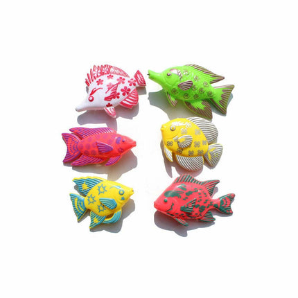 7PCS Rod Fish Set Fishing Toy Kids Bath Time Game Model Magnetic Baby Pole