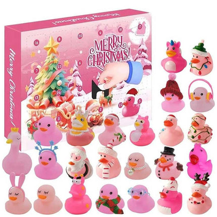 Christmas Countdown Calendar Pink Duckling Daily Surprise Blind Box Christmas Arrival Calendar