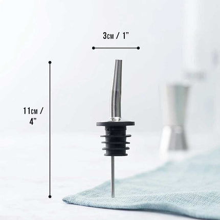 10 x Stainless Steel Bottle Spouts Oil Wine Liquor Pourer Dispenser Pour Stopper
