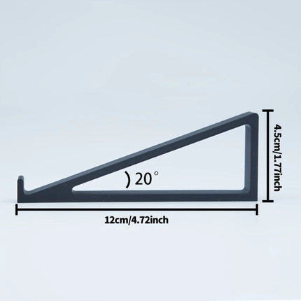 1 Pair Portable Raised Keyboard Stand - Adjustable Angle Computer Keyboard Riser with Monitor Holder, Ergonomic Desktop Stand for Office/Home Use, Black