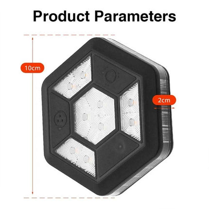 360° Rotating LED Magnetic Car Warning Light High-Visibility Flashing Emergency Beacon