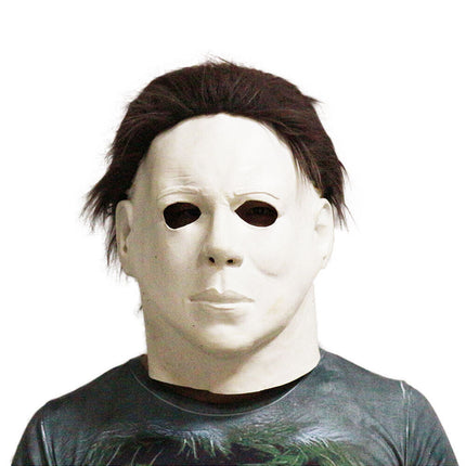 Fancy Halloween Michael-Myers Mask Adult Size Scary Latex Full Head  Dress Prop