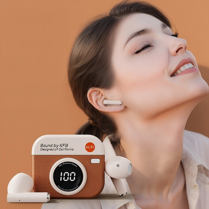 In-Ear Wireless Bluetooth Earbuds, HiFi Stereo Headphones for iPhone & Android