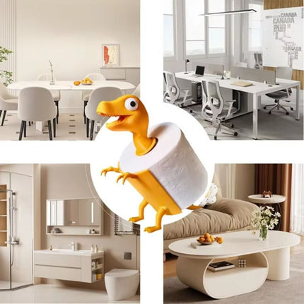 Dinosaur Shape Toilet Paper Holder Cartoon Tissue Storage Rack Paper Towel Stand