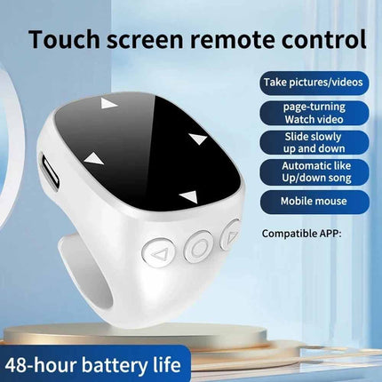 Bluetooth 5.3 Wireless Scrolling Ring Remote Control, Selfie Shutter & E-Book Page Turner