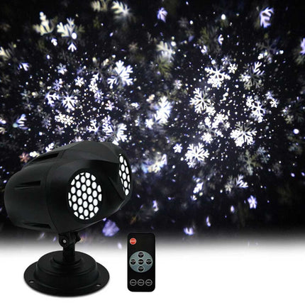 Outdoor LED Christmas Laser Projector – Snowflake Lamp, New Xmas Party Decoration