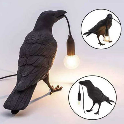 Resin Lucky Bird Wall-Lamp Table Lamp Night Light Bedside Table LED Decor