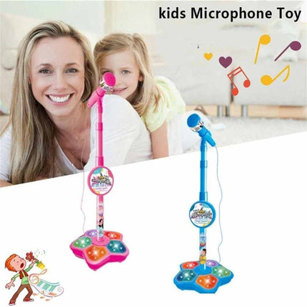 Kids Microphone With Stand Karaoke Song Music Instrument Toys Birthday Gift