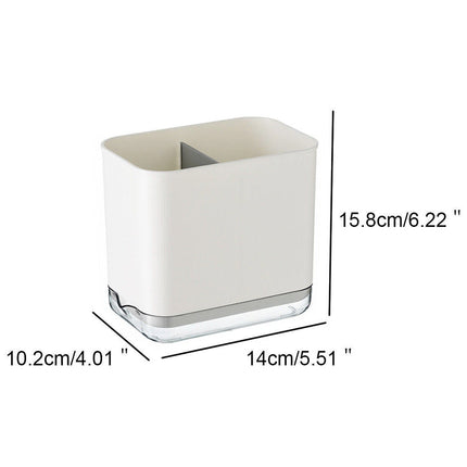 2-Pack Multi-Function Kitchen Utensil Holder Spoon/Fork Storage Rack with Drainage