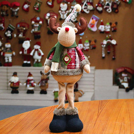 50cm Christmas Doll Santa Claus Snowman Elk Table Ornament Hanging Xmas Party