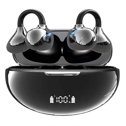 Clip-On Bluetooth 5.3 Open Ear Earbuds, Wireless Headphones for Android & iPhone