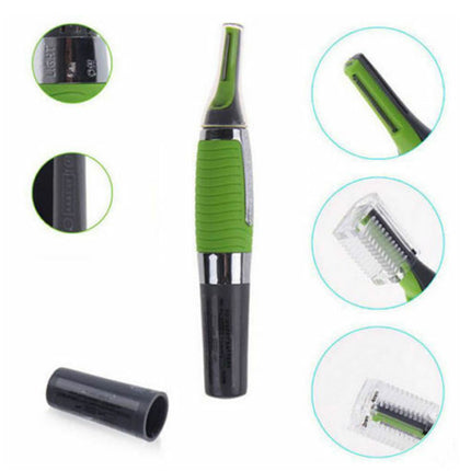 Hair Trimmer Groomer Nose Ear Eyebrows Neck hair Razor with light micro touch