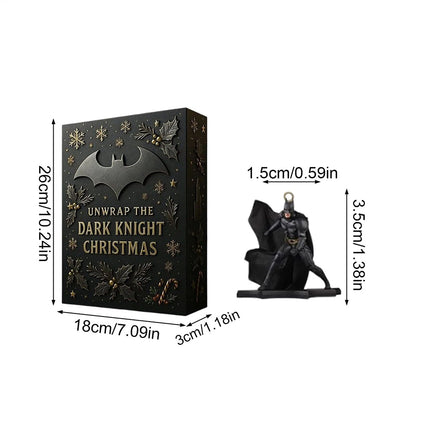2025 Black Knight Bat-man Advent Calendar - 2D Acrylic Pendant Holiday Blind Box Gift