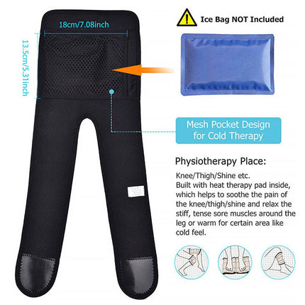 USB Heated Knee Pad Electric Knee Winter Keep Knee Warm Arthritis Pain Relief