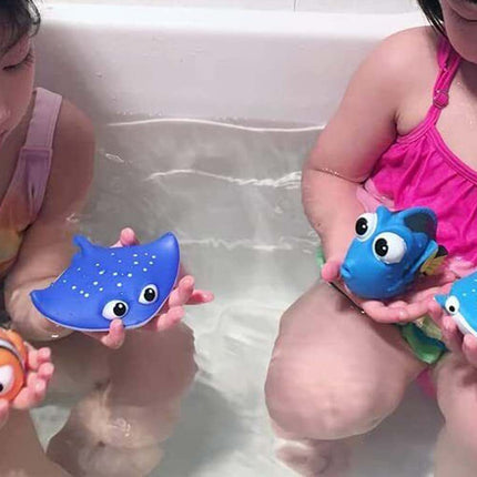 8Pcs Cute Ocean Animal Squirt Bath Toys, Floating Baby Water Play Toys