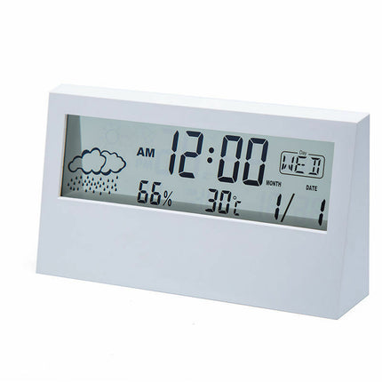 LCD Digital Temperature Humidity Meter Home Hygrometer Alarm Clock Thermometer