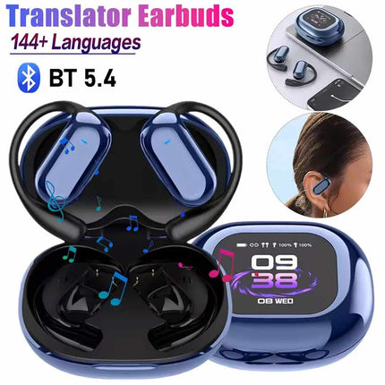 2025 Bluetooth Wireless Earbuds Voice AI Translator LED Earphones 144+ Language