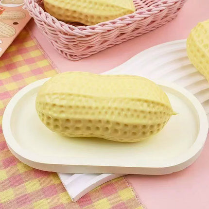 Single Peanut Shaped Silicone Squeeze Toy, Portable Stress Relief Tactile Fidget Toy