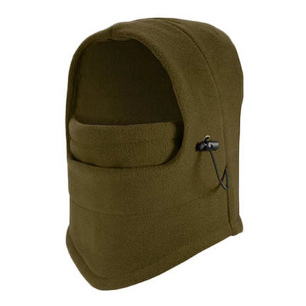 Double Layer Fleece Winter Ski Hood Windproof Warm Outdoor Cap