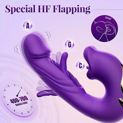 Flapping Tapping Vibrator Dildo G Spot Vibrator Clit Sucking Sex Toys for Women