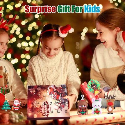 2026 3D Santa Advent Calendar, 24‑Day Christmas Countdown Gift Box with Mini Figurines for Kids