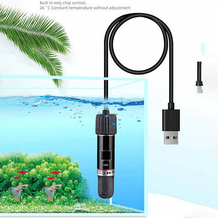 Mini Aquarium Heater 26 ° C Constant Temperature Submersible Small Fish Tank