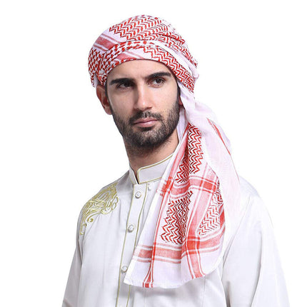 Men Arab Kafiya Keffiyeh Arabic Turban Muslim Shemagh Scarf Palestine Bandana