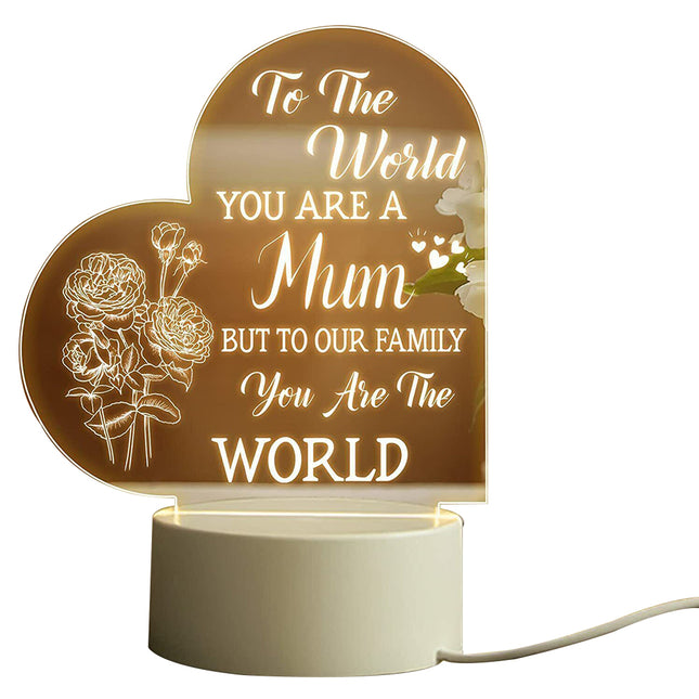 Mothers Day Gifts For Mum Night Light Bedside Lamp Night Light USB Power Supply