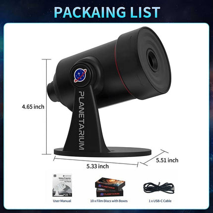 Galaxy Planetarium Projector Night Light, Starry Sky Projection Lamp for Bedroom, Suitable for Babies, Kids & Adults