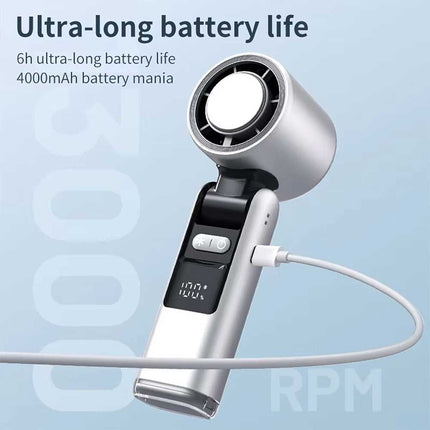 Usb Rechargeable Mini Hand-Held Fan Portable Folding Desk Fan Cooler Cooling