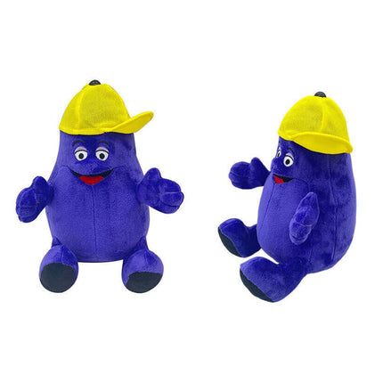 22cm Grimace Shake Yellow Hat Plush Doll High-quality Short Plush Ideal Gift For Kids