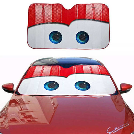 Car Windshield Sun Shade Cartoon Eye Visor SUV Auto Front Window Shield Cover
