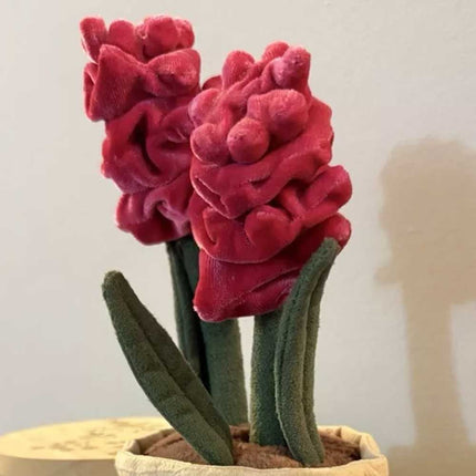 Jellycats Dark Pink Hyacinth Amusable Plant Soft Toy