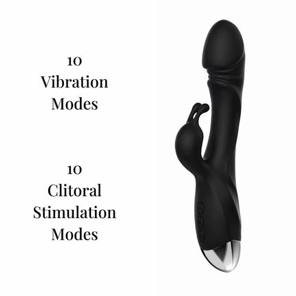 Rabbit Vibrator Sex Toys Strong Vibrating G Spot Stimulator Dildo for Women