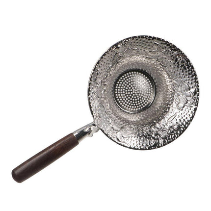 1pc Tea Strainer Tea Filter Tea Colander With Wood Handle Teaware Supplies