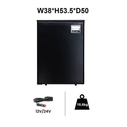 12V/24V 50L RV specific compressor refrigerator, suitable for yacht and truck mounted refrigeration and freezing dual-use cabinet
