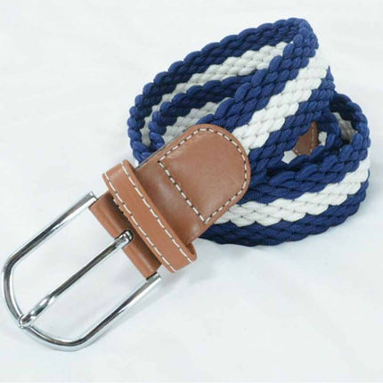 Men Women Kids Tween Striped Sports Formal Casual Pants Buckle Belt