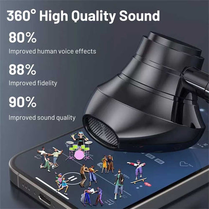Wireless Bluetooth Neckband in ear karaoke Monitoring Headphones Living Headset