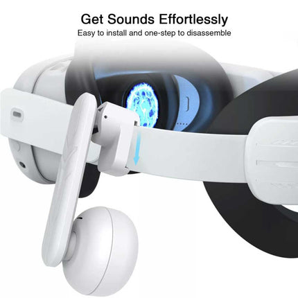 Clip-on Headphones Ultra-soft Immersive Sound Headset VR For Meta Quest3 / 2 UK