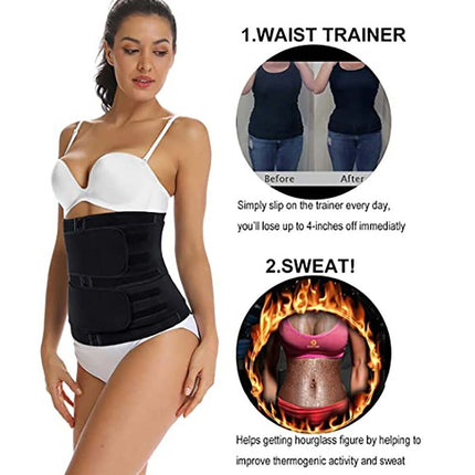 Waist Trainer Tummy Girdle Shapewear Slim Body Shaper Corset Sauna Sweat Belt