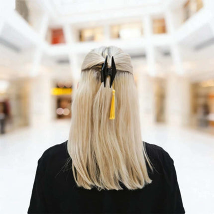 2X Graduation Cap Tassel Hair Clip, Mini Graduation Cap Hair Claw, Graduation Decoration