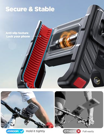 JOYROOM Bike Handlebar Phone Mount Holder for iPhone Samsung 4.7-7"