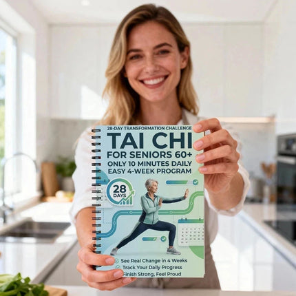 Spiral-Bound Tai Chi Daily Exercise Book for Beginners & Senior Practitioners