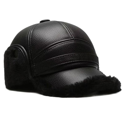 Winter Warm Baseball Cap with Ear Protection - Thickened Earflaps Style for Men
