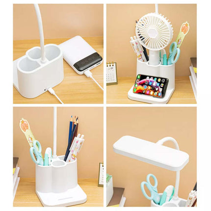 LED Desk Light Dimmable Touch Sensor Table Bedside Reading Lamp USB Rechargeable